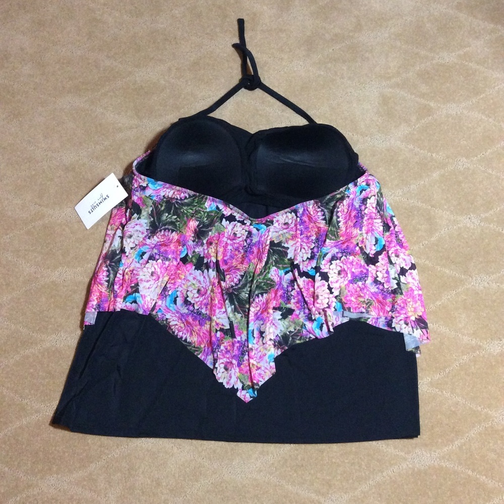 Swimsuits For All NWT High-Neck Mesh Top, 22 - Picture 2 of 3